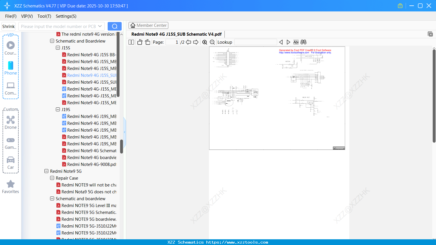 Xiaomi Redmi Note9 4G J15S_SUB Schematic V4